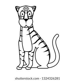 african tiger wild character