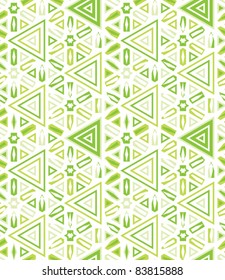 african traditional decor seamless background with stars and triangles vector illustration