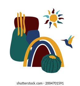 african travel andvacation theme. Traditional ethnic symbol icon pattern background