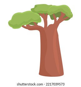 African tree icon cartoon vector. Person art. Culture native