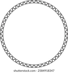 african triangle circular frame with copy space for text or design