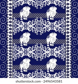 african, tribal, elephant, vintage, fabric, aztec, textile, seamless, indian, elephant pattern, india, mandala, boho, wild, illustration, flower, embroidery, abstract, wallpaper, graphic, vector, orna