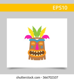 African tribal mask icon