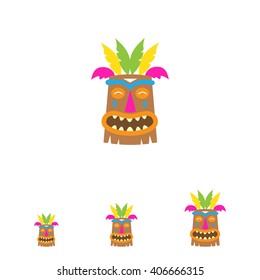 African tribal mask icon