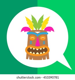 African tribal mask icon