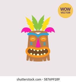 African tribal mask icon
