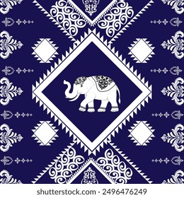 africano, tribal, ornamento, elefante, animal, vintage, azteca, textil, sin costuras, étnico, indio, patrón de elefante, India, mandala, boho, salvaje, ilustración, bordado, abstracto, Fondo de pantalla, gráfico, ve