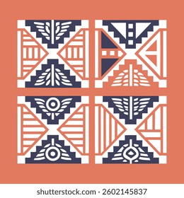African tribal pattern Culture vintage