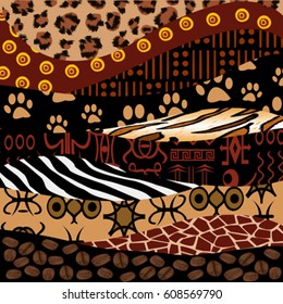 African tribal texture design