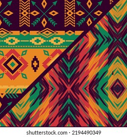  African Tribe Pattern. Ethnic And Tribal Motifs