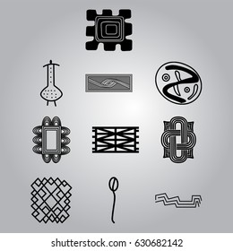 African Tribes cultural symbols and patterns