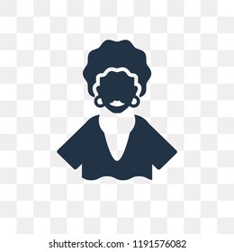 African vector icon isolated on transparent background, African transparency concept can be used web and mobile