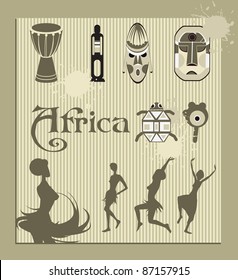 African vector set