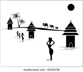 African village