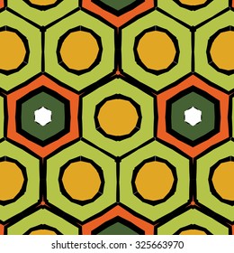 African vintage pattern bright texture with grunge effect