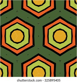 African vintage pattern bright texture with grunge effect