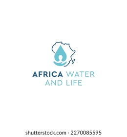 African water and life logo design