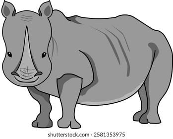 It’s African wild animal Big5, rhinoceros.