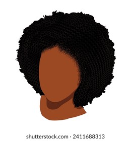 Ilustración del logo de African Woman Afro Hair