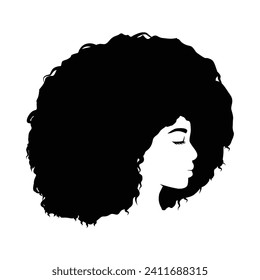 Ilustración del logo de African Woman Afro Hair