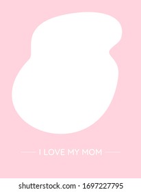 African woman carrying her son on back. Happy mothers day vector illustration. African mothers and son with flowers