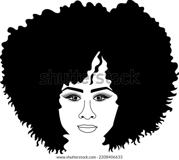 African Women Silhouette Vector Illustration Stock Vector (Royalty Free ...