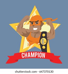 african wrestler champion in emblem