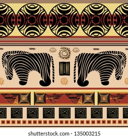 African zebra pattern