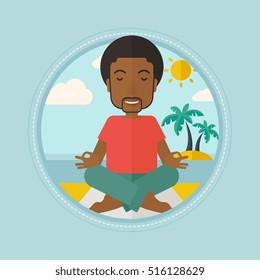 3,977 Ethnic man meditating Stock Illustrations, Images & Vectors ...