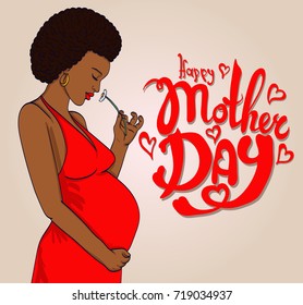  african-american pregnant woman