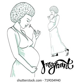  african-american pregnant woman