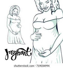  african-american pregnant woman