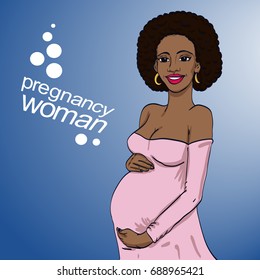 afro american woman pregnancy