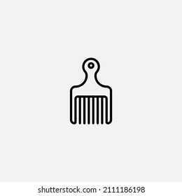 Afro comb icon sign vector,Symbol, logo illustration for web and mobile