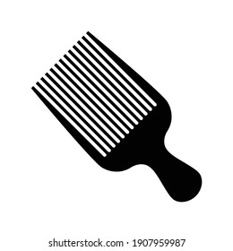 afro comb icon vector illustration