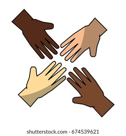 Afro diversity symbol