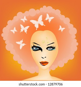 afro girl