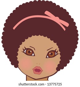 Afro girl