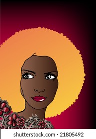 afro girl