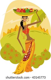 afro girl