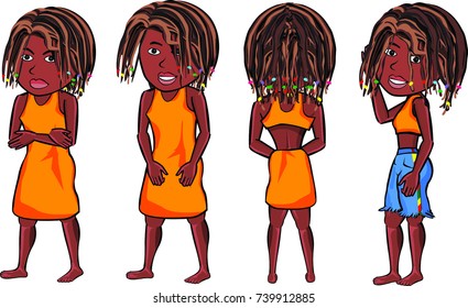 Afro girl