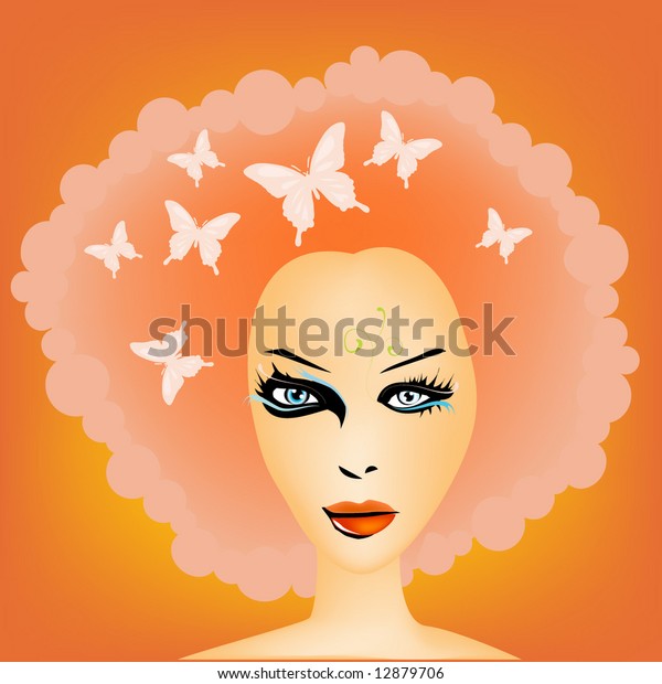 Afro Girl Stock Vector Royalty Free 12879706 Shutterstock 8912