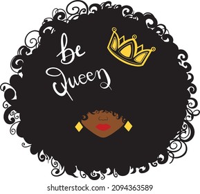 Afro girl decoration for T-shirt bags cards frames cups Afro queen decoration Black girl decoration for T-shirt 