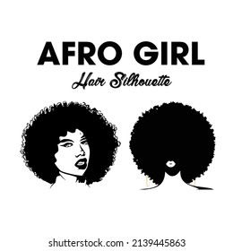 Afro girl hair. beauty female
