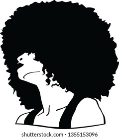 afro girls vector black