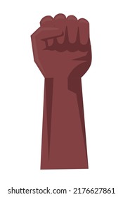 afro hand human fist icon