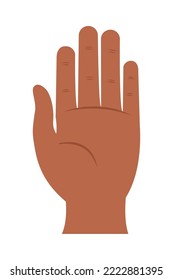 afro hand icon on white background