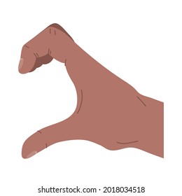 afro hand symbol language icon