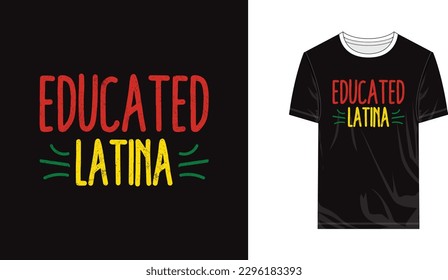 Afro Latina T shirt Design