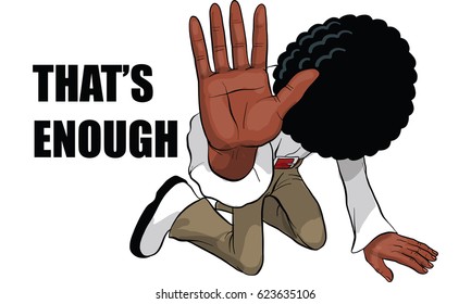 afro man in actions